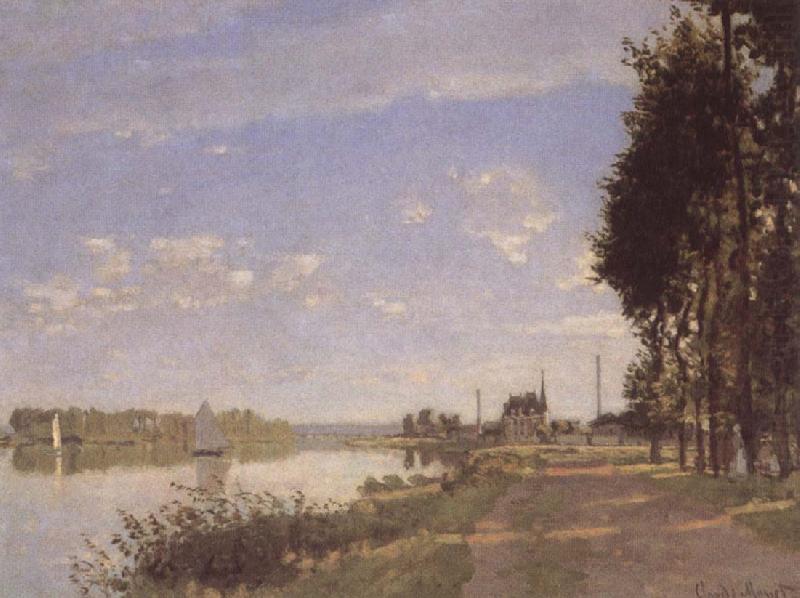 Riverside path at Argenteuil, Claude Monet